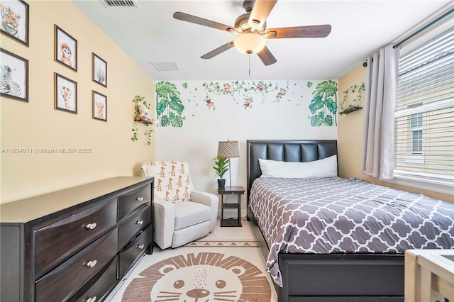 217 SW 11th St, Fort Lauderdale, FL 33315 - bedroom featuring multiple windows and a ceiling fan