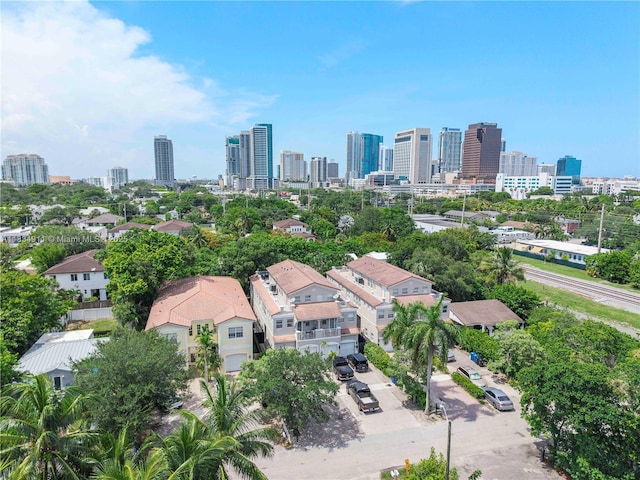 217 SW 11th St, Fort Lauderdale, FL 33315 - drone / aerial view of city skyline