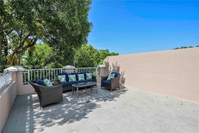 217 SW 11th St, Fort Lauderdale, FL 33315 - view of patio / terrace featuring outdoor lounge area