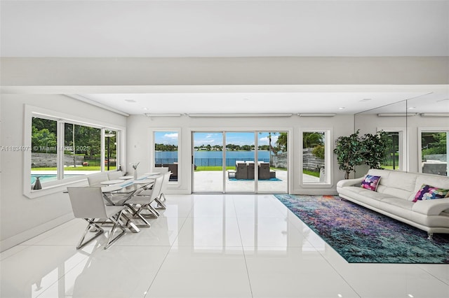 1930 NE 193rd St, Miami, FL 33179 - sunroom / solarium with a water view