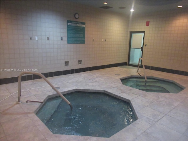 1101 Colony Point Cir Unit 206, Pembroke Pines, FL 33026 - view of pool featuring a hot tub and a pool
