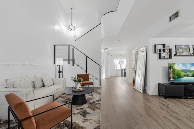 11532 SW 148th Path, Miami, FL 33196 - living area with stairway and wood finished floors
