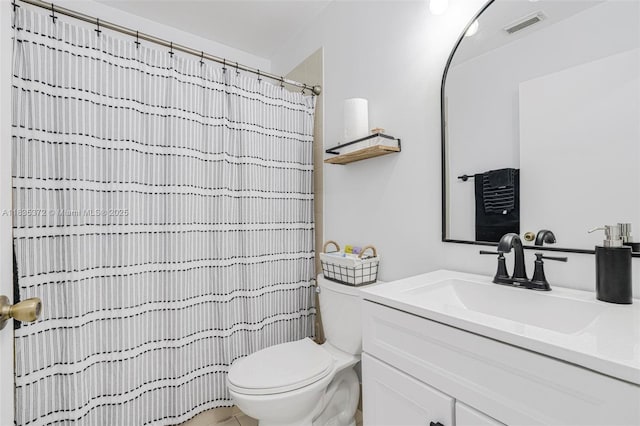 11532 SW 148th Path, Miami, FL 33196 - bathroom featuring vanity, a shower with shower curtain, and tile patterned floors