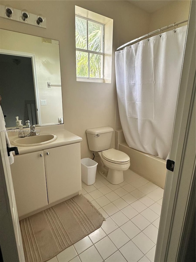 14902 SW 23rd Way, Miami, FL 33185 - full bathroom featuring vanity, tile patterned flooring, and shower / tub combo