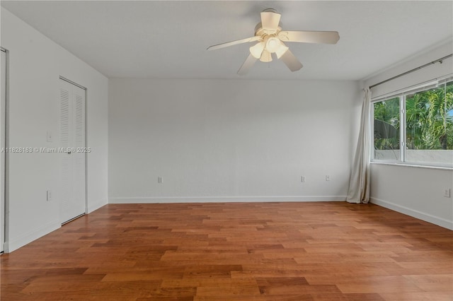 11245 SW 65th St, Miami, FL 33173 - unfurnished room featuring light wood-type flooring and ceiling fan