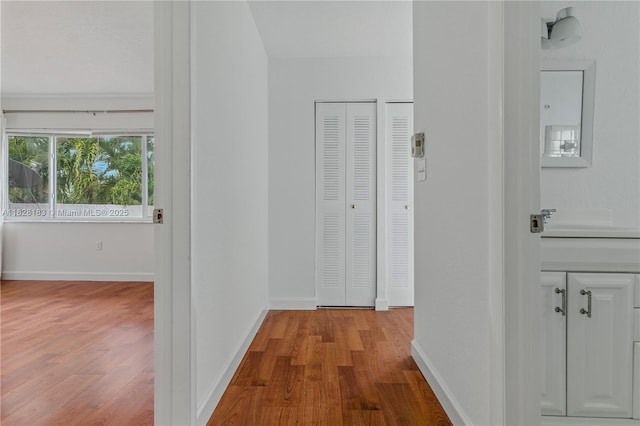 11245 SW 65th St, Miami, FL 33173 - hall with wood finished floors and baseboards