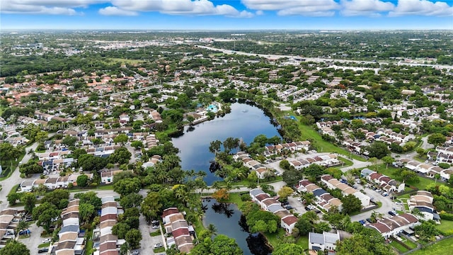 11245 SW 65th St, Miami, FL 33173 - aerial view of property and surrounding area featuring a large body of water and nearby suburban area