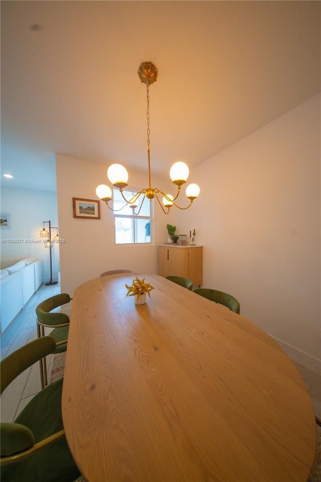 138 SW 171st Way, Pembroke Pines, FL 33027 - dining area with a chandelier