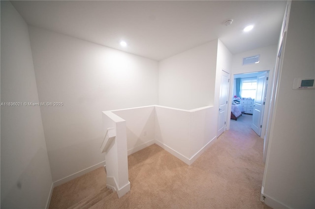138 SW 171st Way, Pembroke Pines, FL 33027 - corridor with light colored carpet and recessed lighting
