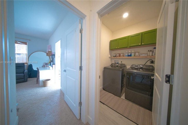 138 SW 171st Way, Pembroke Pines, FL 33027 - laundry area with independent washer and dryer and light carpet