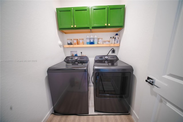 138 SW 171st Way, Pembroke Pines, FL 33027 - laundry area with independent washer and dryer and cabinet space