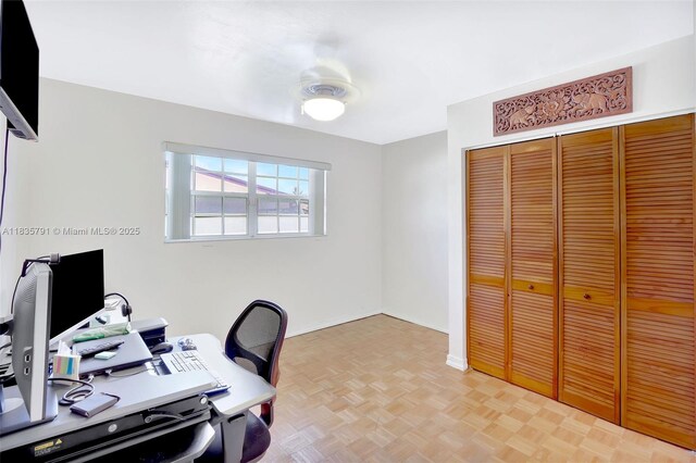 3511 Fairfax Dr, Fort Lauderdale, FL 33312 - office featuring baseboards