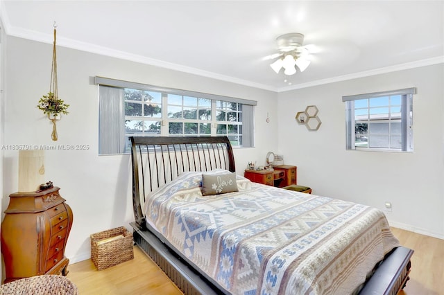 3511 Fairfax Dr, Fort Lauderdale, FL 33312 - bedroom featuring ornamental molding and light wood finished floors