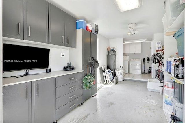 3511 Fairfax Dr, Fort Lauderdale, FL 33312 - garage with washer and clothes dryer and water heater