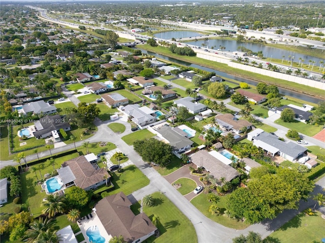 12241 SW 120th Ave, Miami, FL 33186 - aerial view of property and surrounding area with a nearby body of water and nearby suburban area