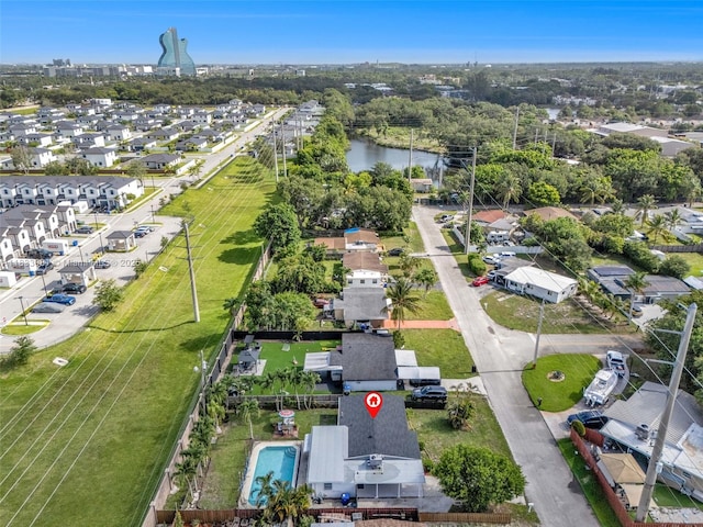 3036 N 58th Ave, Hollywood, FL 33021 - aerial view of property's location featuring nearby suburban area and a tree filled landscape