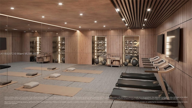 1136 SW 3rd Ave Unit 404, Miami, FL 33130 - wine room with recessed lighting