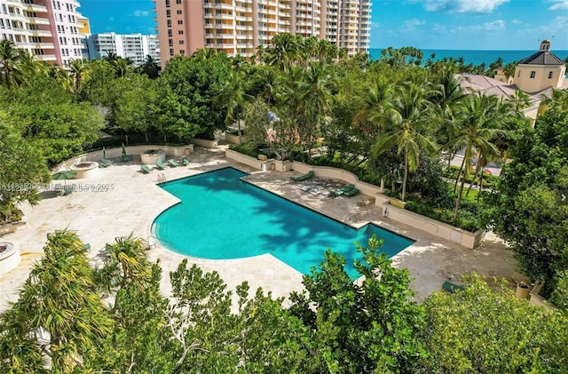 785 Crandon Blvd Unit 302, Key Biscayne, FL 33149 - view of pool