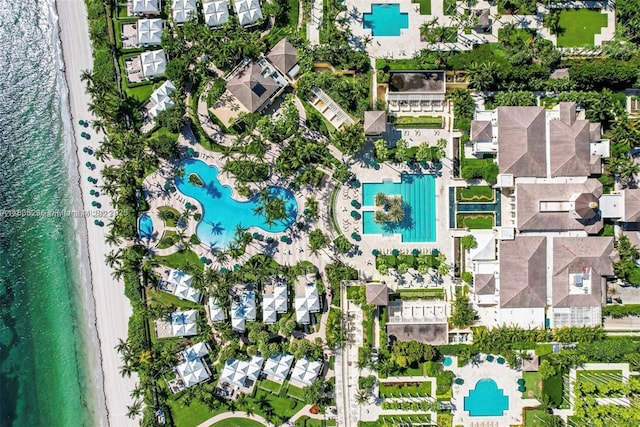 785 Crandon Blvd Unit 302, Key Biscayne, FL 33149 - bird's eye view of a pool area and a large body of water