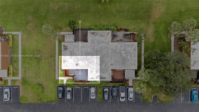 1170 SW 118th Ter, Davie, FL 33325 - aerial view of property and surrounding area featuring property parcel outlined