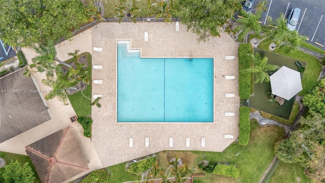 1170 SW 118th Ter, Davie, FL 33325 - view from above of property featuring a pool area