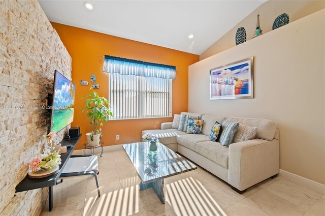 17476 SW 20th St, Miramar, FL 33029 - living room with vaulted ceiling and recessed lighting