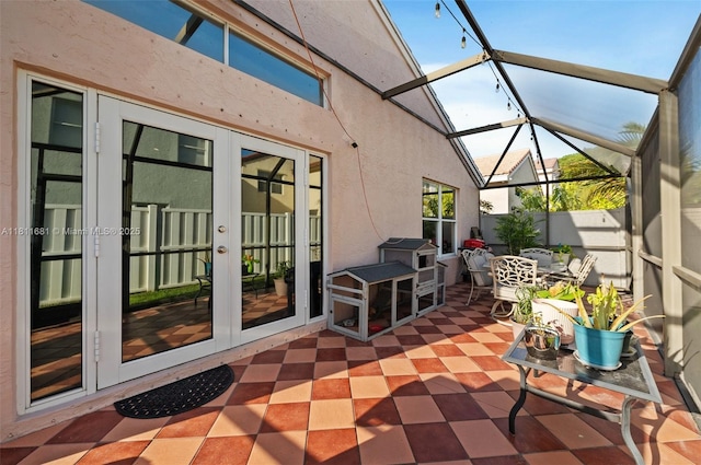 17476 SW 20th St, Miramar, FL 33029 - view of patio featuring french doors