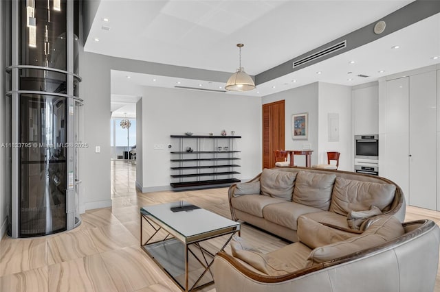 18201 Collins Ave Unit Ts2 & Ts3, Sunny Isles Beach, FL 33160 - living room with recessed lighting and a raised ceiling