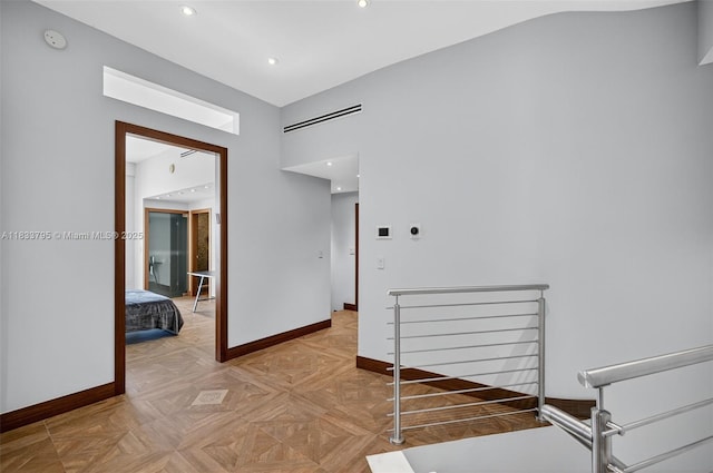 18201 Collins Ave Unit Ts2 & Ts3, Sunny Isles Beach, FL 33160 - corridor featuring an upstairs landing and recessed lighting