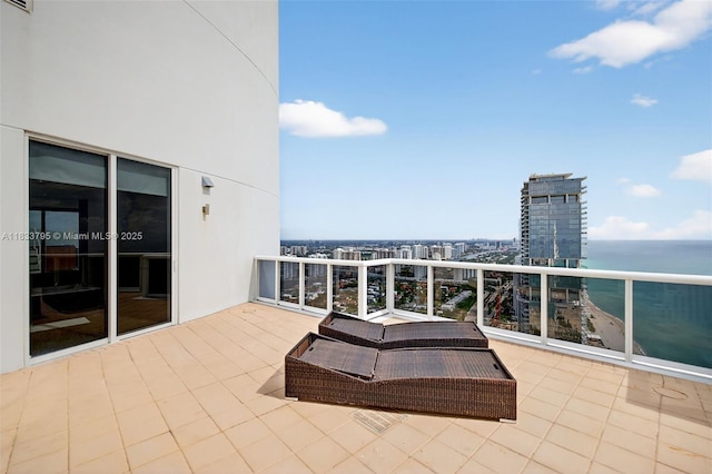 18201 Collins Ave Unit Ts2 & Ts3, Sunny Isles Beach, FL 33160 - patio / terrace with a water view and a view of city