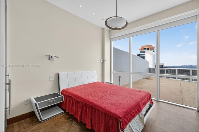 18201 Collins Ave Unit Ts2 & Ts3, Sunny Isles Beach, FL 33160 - bedroom with recessed lighting and baseboards