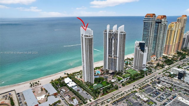 18201 Collins Ave Unit Ts2 & Ts3, Sunny Isles Beach, FL 33160 - view of urban area with waterfront with a beach