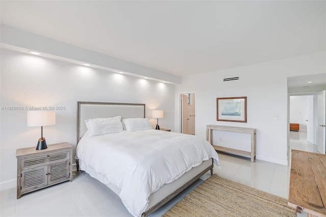 9102 W Bay Harbor Dr Unit 5-D, Bay Harbor Islands, FL 33154 - tiled bedroom with baseboards