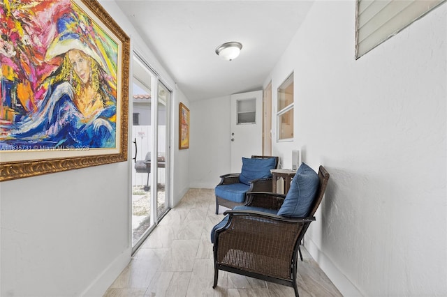 2946 SW 26th St, Miami, FL 33133 - hall with light marble finish floors