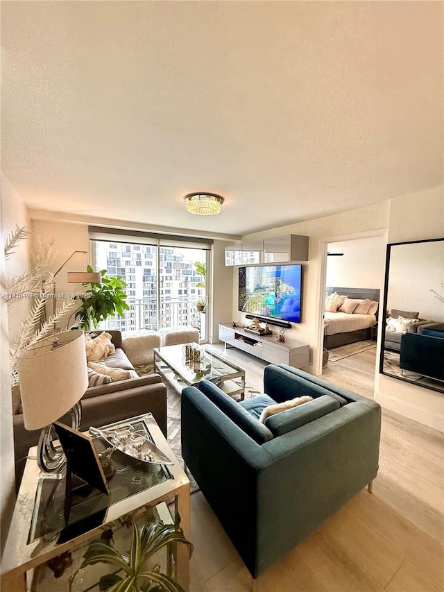 770 Claughton Island Dr Unit 1503, Miami, FL 33131 - living area with wood finished floors