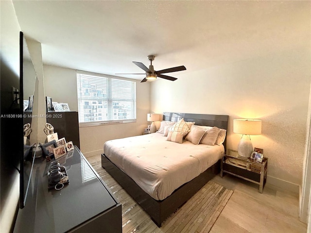 770 Claughton Island Dr Unit 1503, Miami, FL 33131 - bedroom featuring light wood finished floors and a ceiling fan