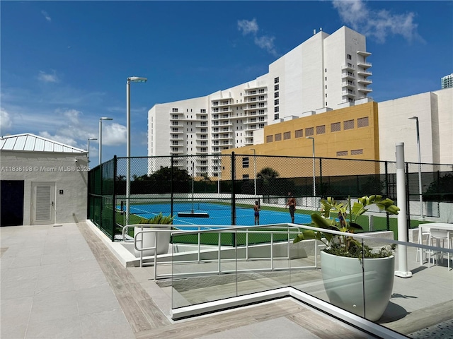 770 Claughton Island Dr Unit 1503, Miami, FL 33131 - view of pool with a tennis court