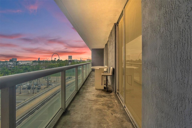 50 Biscayne Blvd Unit 601, Miami, FL 33132 - view of balcony at dusk