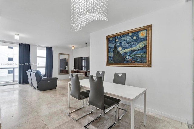 50 Biscayne Blvd Unit 601, Miami, FL 33132 - dining room featuring baseboards