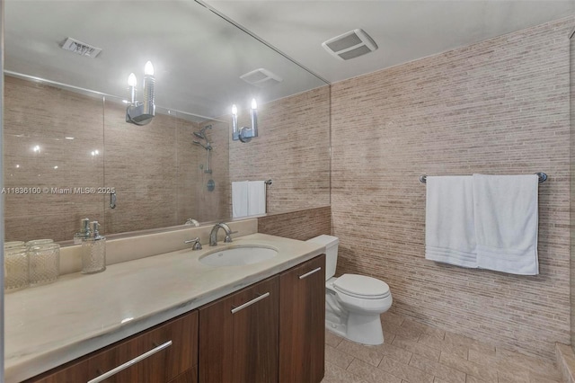 50 Biscayne Blvd Unit 601, Miami, FL 33132 - full bath featuring tile walls, vanity, and tiled shower