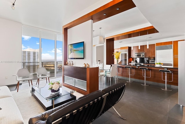901 Brickell Key Blvd Unit 3607, Miami, FL 33131 - living area featuring floor to ceiling windows