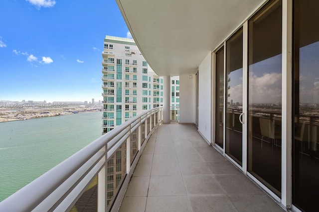 901 Brickell Key Blvd Unit 3607, Miami, FL 33131 - balcony with a water view and a view of city