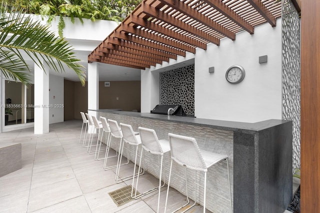 901 Brickell Key Blvd Unit 3607, Miami, FL 33131 - view of patio / terrace with a pergola