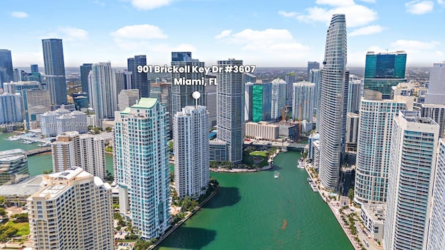 901 Brickell Key Blvd Unit 3607, Miami, FL 33131 - view of city skyline featuring a large body of water