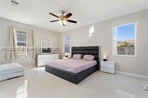 1851 Soaring Hights Cir, Orlando, FL 32837 - bedroom featuring baseboards and ceiling fan