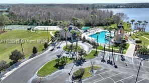 1851 Soaring Hights Cir, Orlando, FL 32837 - aerial view of property's location with a nearby body of water and a pool area