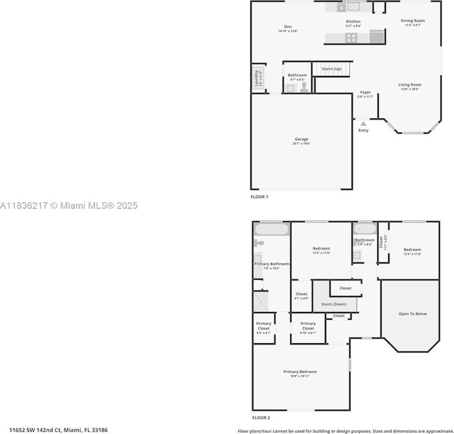 11652 SW 142nd Ct, Miami, FL 33186 - view of home floor plan