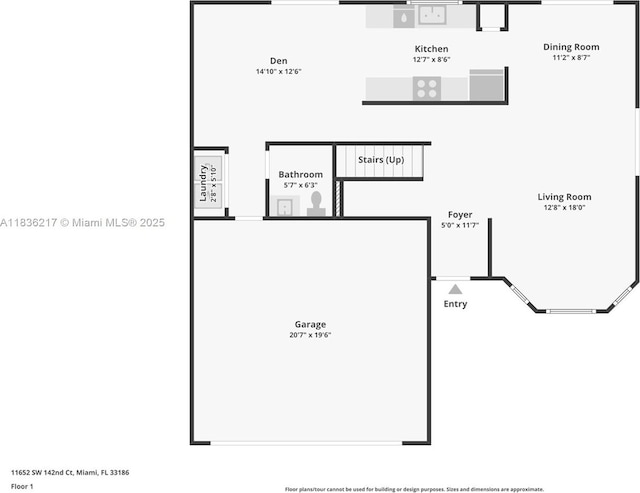 11652 SW 142nd Ct, Miami, FL 33186 - view of floor plan / room layout