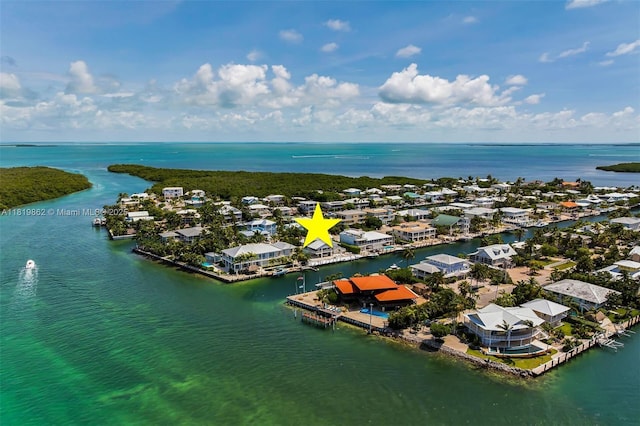 126 Villa Bella Dr, Islamorada, FL 33036 - aerial view of residential area featuring a large body of water
