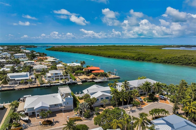 126 Villa Bella Dr, Islamorada, FL 33036 - aerial view of residential area with a large body of water